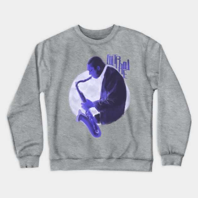 Moontrane Crewneck Sweatshirt by @akaluciarts